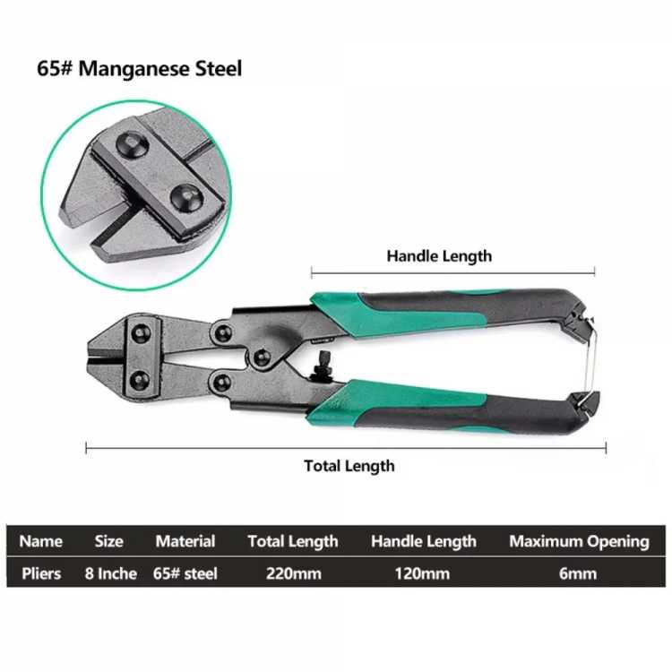 8 InchLabor-Saving Wire Cutting Pliers  Heavy-Duty Steel Bar Cutting Pliers Electrician Professional Durable Hardware Tool 1420