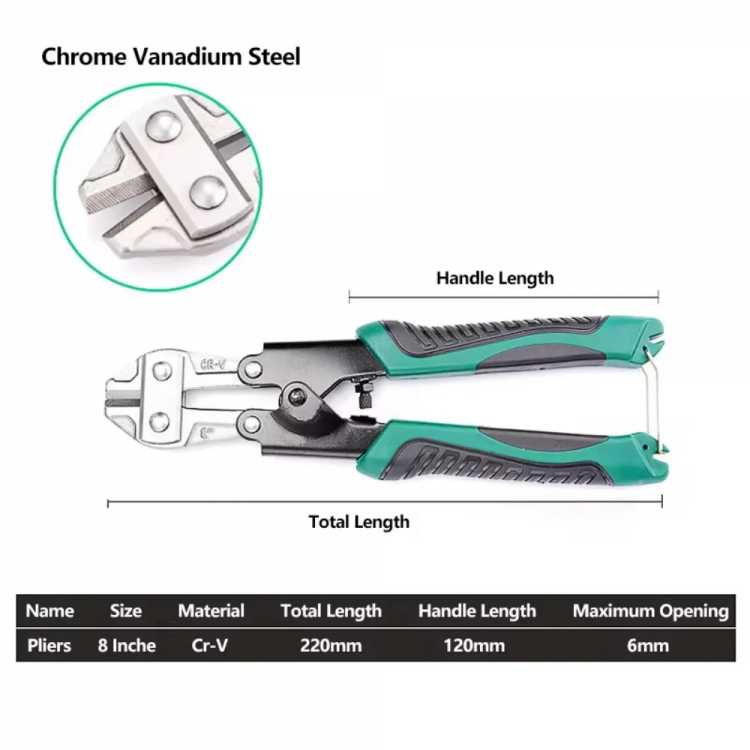 8 InchLabor-Saving Wire Cutting Pliers  Heavy-Duty Steel Bar Cutting Pliers Electrician Professional Durable Hardware Tool 1420
